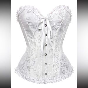 White corset top
